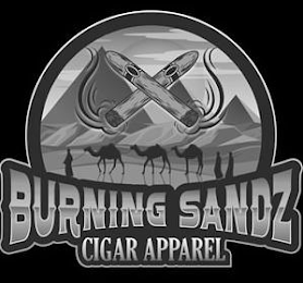 BURNING SANDZ CIGAR APPAREL logo