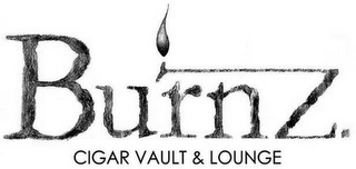 BURNZ. CIGAR VAULT & LOUNGE logo