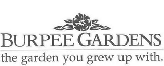 BURPEE GARDENS THE GARDEN YOU GREW UP WITH. logo