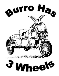 BURRO HAS 3 WHEELS logo
