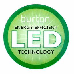 BURTON ENERGY EFFICIENT LED TECHNOLOGY logo