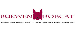BURWEN BOBCAT BURWEN OPERATING SYSTEM · BEST COMPUTER AUDIO TECHNOLOGY logo