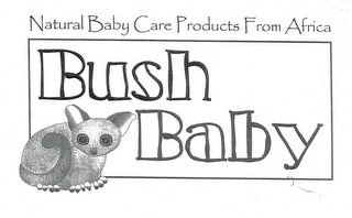 BUSH BABY NATURAL BABY CARE PRODUCTS FROM AFRICA logo