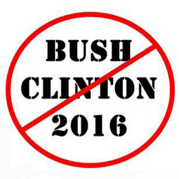 BUSH CLINTON 2016 logo