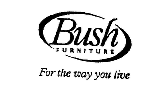 BUSH FURNITURE FOR THE WAY YOU LIVE logo