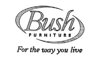 BUSH FURNITURE FOR THE WAY YOU LIVE logo
