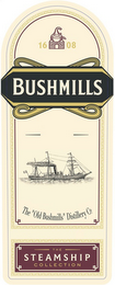 BUSHMILLS 1608 THE "OLD BUSHMILLS" DISTILLERY CO. THE STEAMSHIP COLLECTION logo