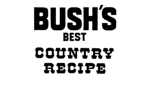 BUSH'S BEST COUNTRY RECIPE logo