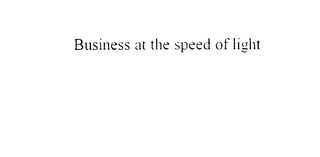 BUSINESS AT THE SPEED OF LIGHT logo