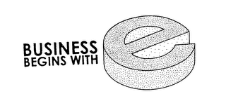 BUSINESS BEGINS WITH E (STYLIZED) logo