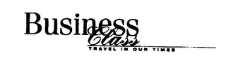BUSINESS CLASS TRAVEL IN OUR TIMES logo