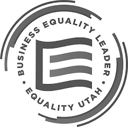 BUSINESS EQUALITY LEADER E EQUALITY UTAH logo