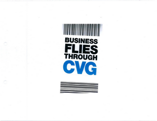 BUSINESS FLIES THROUGH CVG logo