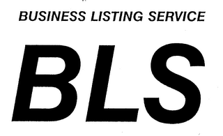 BUSINESS LISTING SERVICE BLS logo