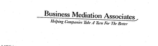 BUSINESS MEDIATION ASSOCIATES logo