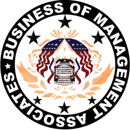 BUSINESS OF MANAGEMENT ASSOCIATES OFFICIAL BUSINESS MANAGEMENT OF NETWORK INFORMATION BUSINESS RESEARCH INVESTIGATIONS logo