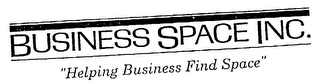 BUSINESS SPACE, INC., "HELPING BUSINESS FIND SPACE logo