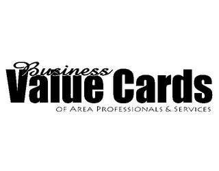 BUSINESS VALUE CARDS OF AREA PROFESSIONALS & SERVICES logo