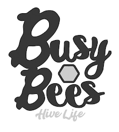 BUSY BEES HIVE LIFE logo