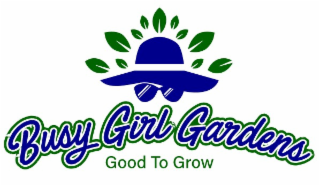 BUSY GIRL GARDENS GOOD TO GROW logo