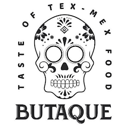 BUTAQUE TASTE OF TEX-MEX FOOD logo
