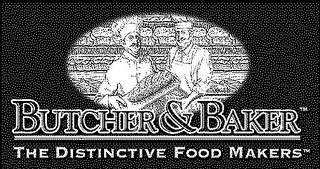 BUTCHER & BAKER THE DISTINCTIVE FOOD MAKERS logo
