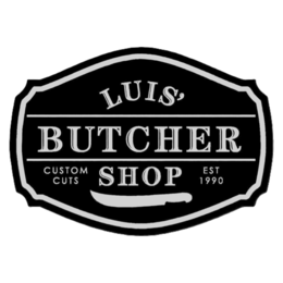 BUTCHER CUSTOM CUTS LUIS SHOP EST 1990 logo