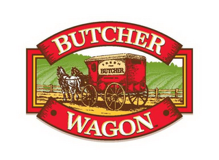 BUTCHER WAGON FRESH BUTCHER logo