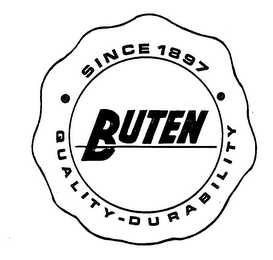 BUTEN SINCE 1897 QUALITY-DURABILITY logo