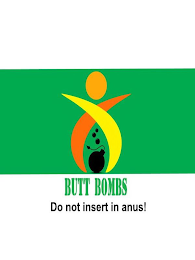 BUTT BOMBS DO NOT INSERT IN ANUS! logo