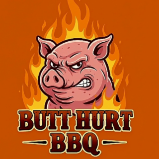 BUTT HURT BBQ logo