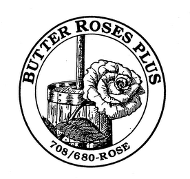 BUTTER ROSES PLUS 708/680-ROSE logo