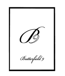 BUTTERFIELD NINE B9 logo