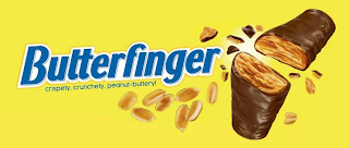 BUTTERFINGER, CRISPETY, CRUNCHETY, PEANUT-BUTTERY! logo