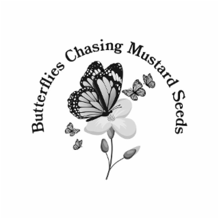 BUTTERFLIES CHASING MUSTARD SEEDS logo