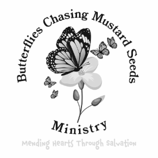 BUTTERFLIES CHASING MUSTARD SEEDS MINISTRY MENDING HEARTS THROUGH SALVATION logo