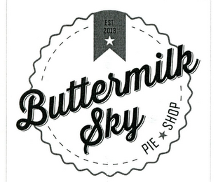 BUTTERMILK SKY PIE SHOP EST. 2013 logo