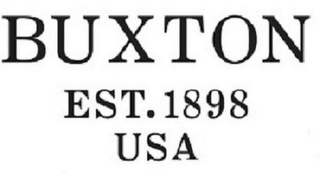 BUXTON EST. 1898 USA logo
