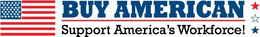 BUY AMERICAN SUPPORT AMERICA'S WORKFORCE! logo