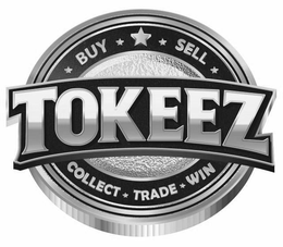 BUY SELL TOKEEZ COLLECT TRADE WIN logo