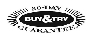 BUY & TRY 30-DAY GUARANTEE logo
