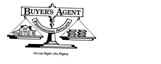 BUYER'S AGENT PROFESSIONAL AFFILIATE WE LIST PEOPLE-NOT PROPERTY logo