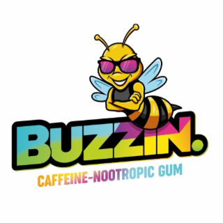 BUZZIN. CAFFEINE-NOOTROPIC GUM logo