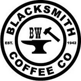 BW BLACKSMITH COFFEE CO EST. 1942 logo