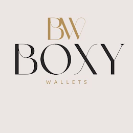 BW BOXY WALLETS logo