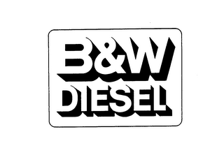 B&W DIESEL logo