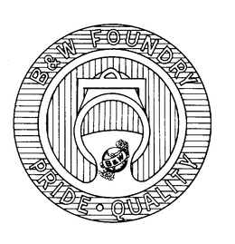 B&W FOUNDRY PRIDE QUALITY logo