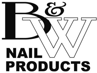 B&W NAIL PRODUCTS logo