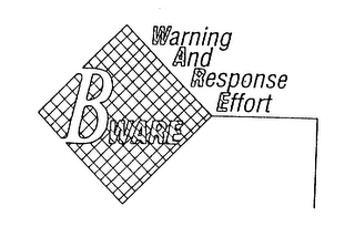 BWARE WARNING AND RESPONSE EFFORT logo