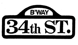 B'WAY 34TH ST. logo